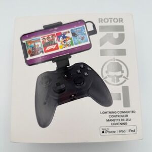 Rotor Riot Lightning Connected Game Controller Black NEW Open Box